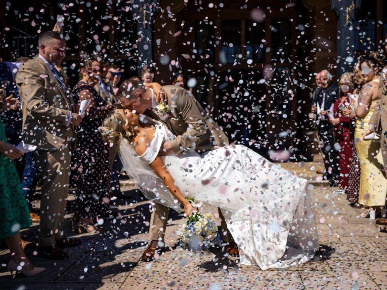 Confetti shot at Inglewood Manor