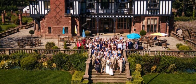 Drone or wedding at inglewood manor