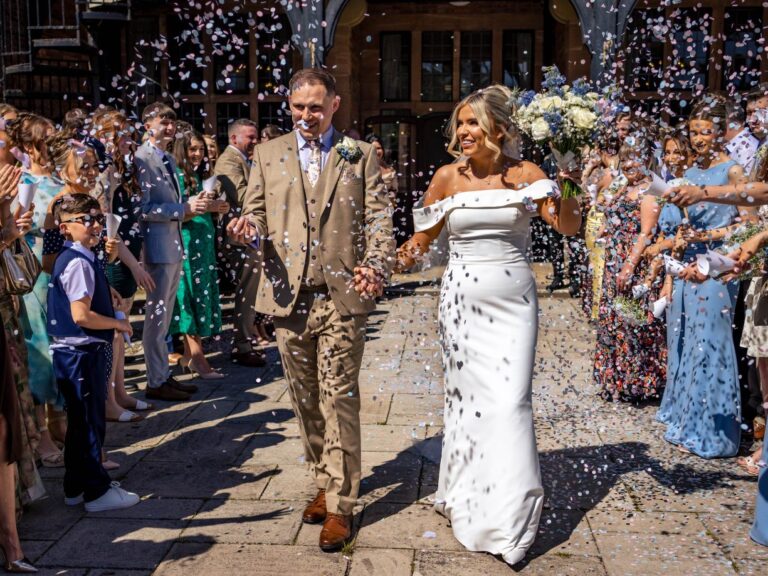 Confetti shot at Inglewood Manor